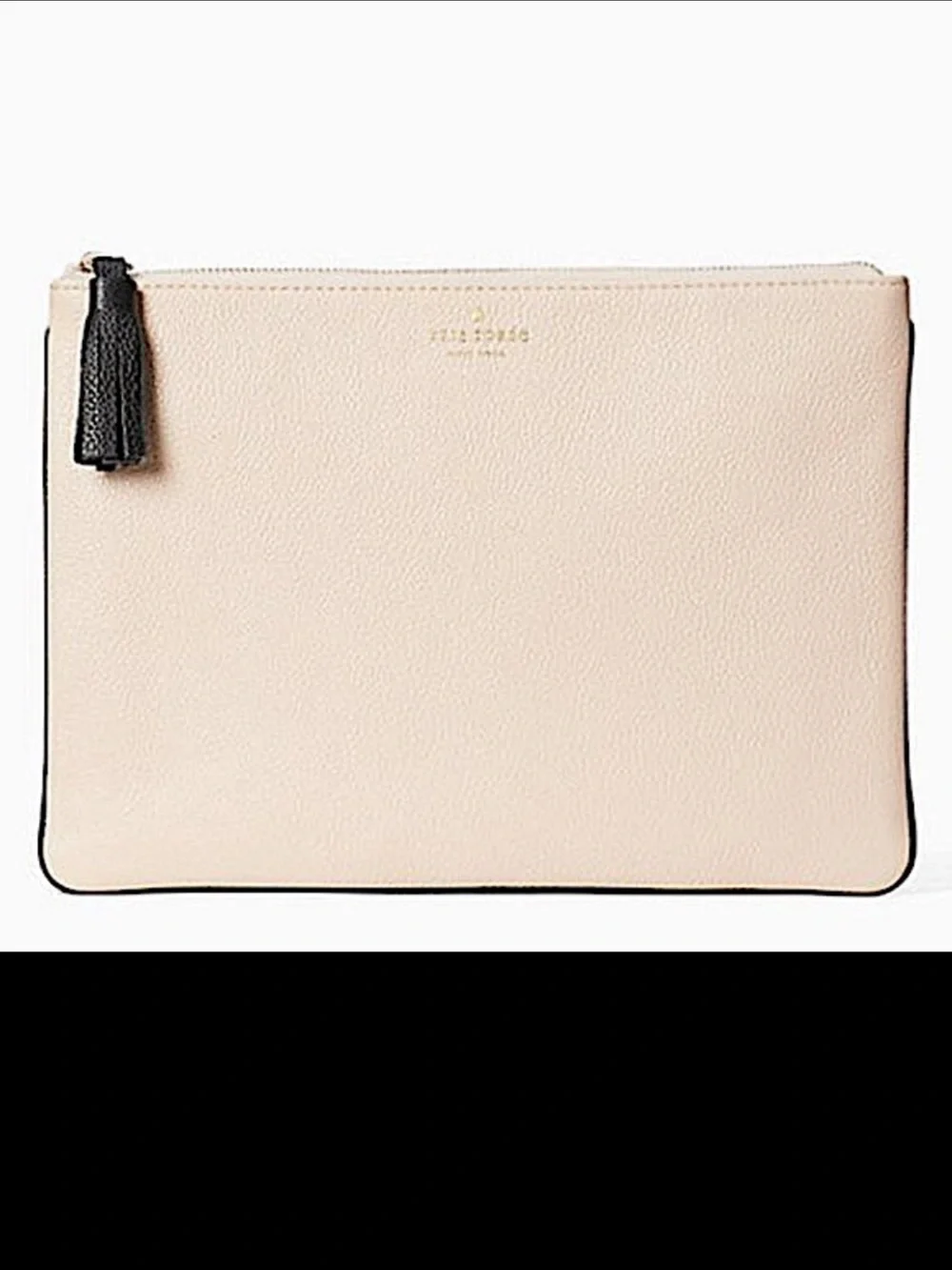 NWOT Kate Spade New York Almondine & Chestnut Street Già Leather Cosmetic bag